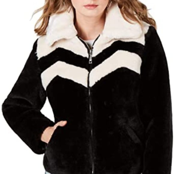 New Guess Women's faux fur jacket - Size M - Picture 1 of 3